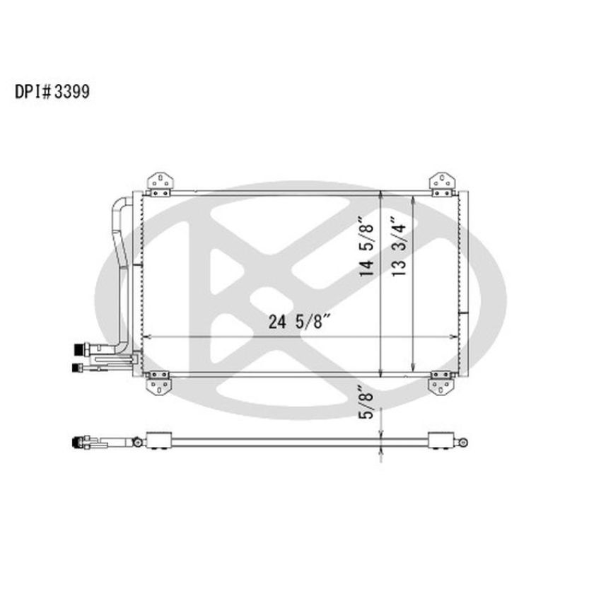 KOYORAD CD331107 Koyorad A/C Condenser CD331107