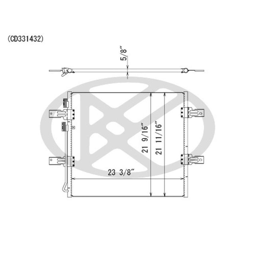 KOYORAD CD331432 Koyorad A/C Condenser CD331432