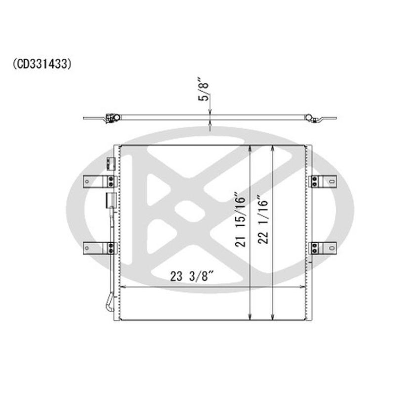 KOYORAD CD331433 Koyorad A/C Condenser CD331433