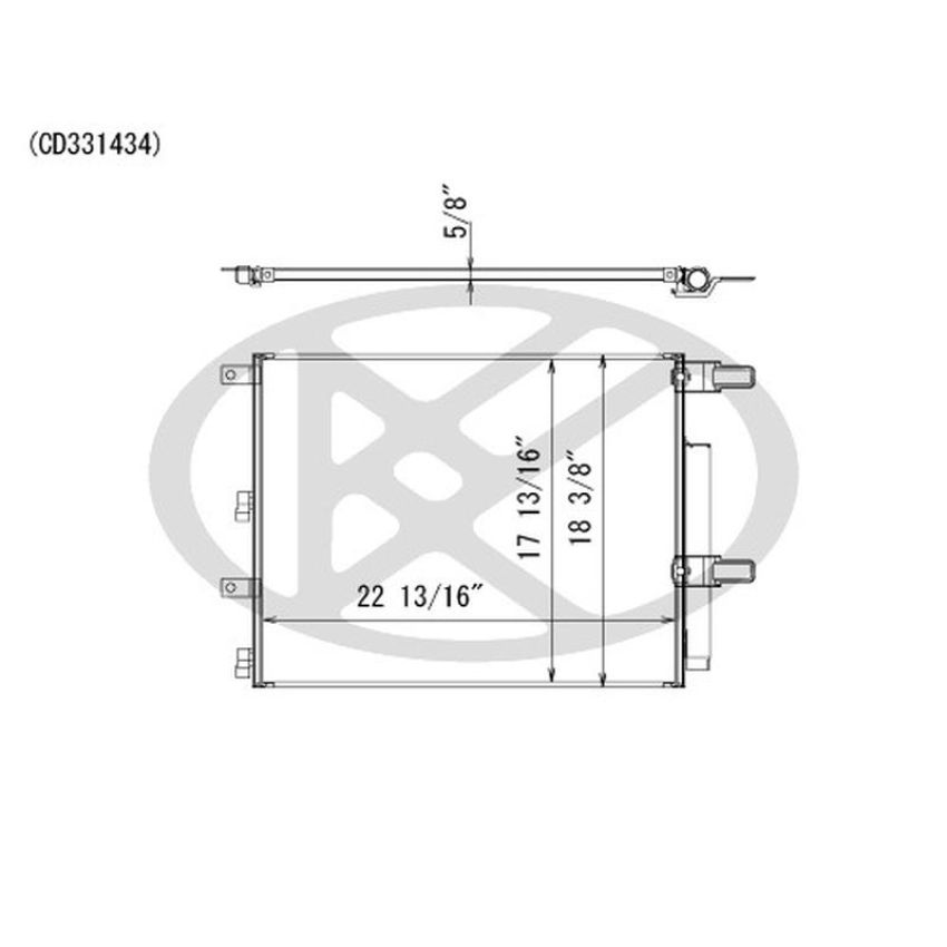 KOYORAD CD331434 Koyorad A/C Condenser CD331434