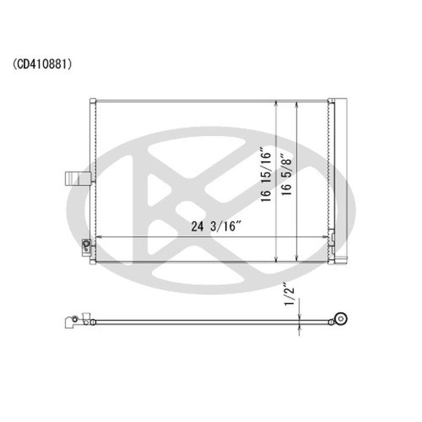KOYORAD CD410881 Koyorad A/C Condenser CD410881