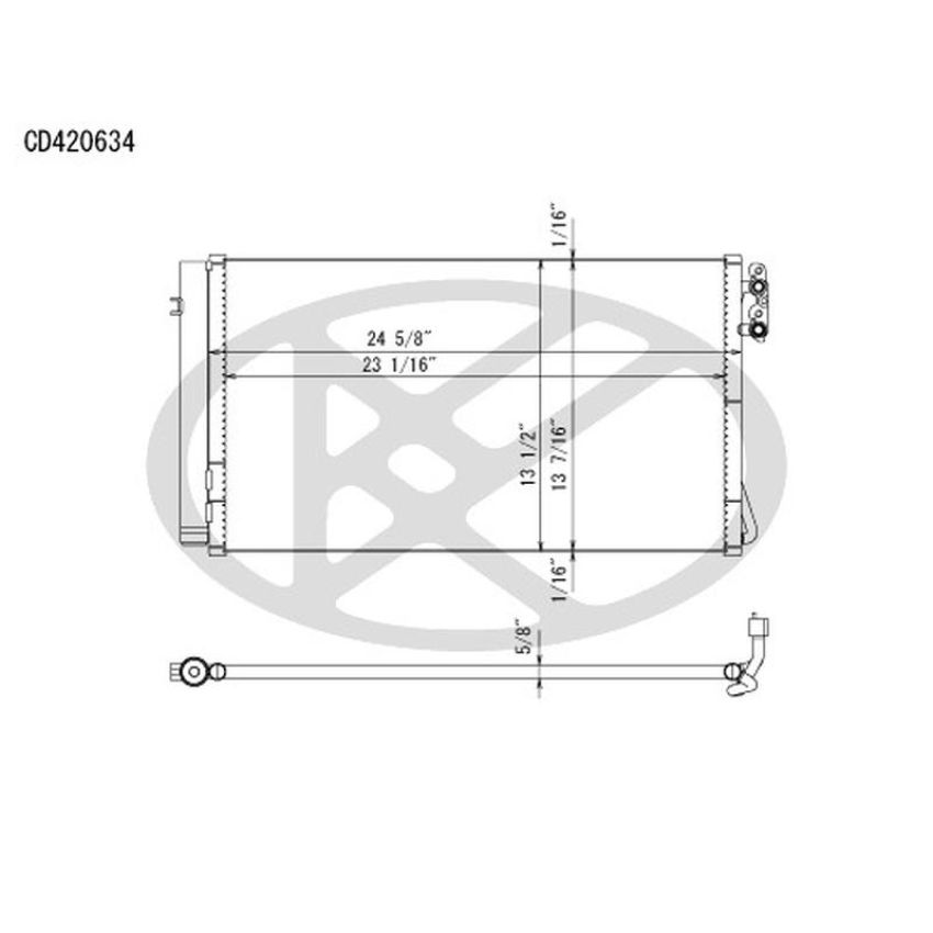 KOYORAD CD420634 Koyorad A/C Condenser CD420634