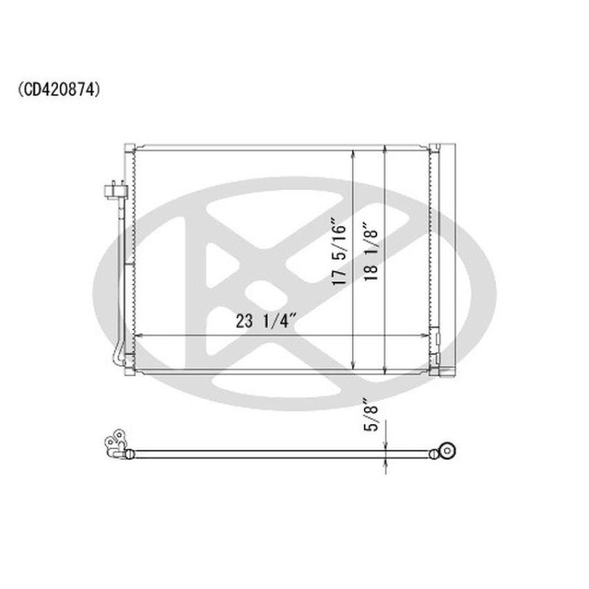 KOYORAD CD420874 Koyorad A/C Condenser CD420874
