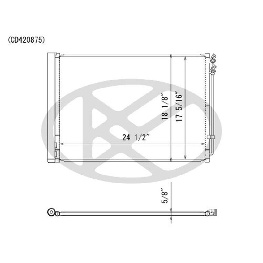 KOYORAD CD420875 Koyorad A/C Condenser CD420875