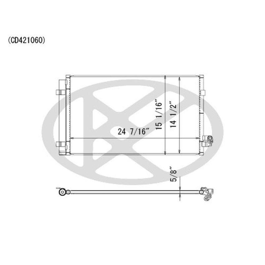 KOYORAD CD421060 Koyorad A/C Condenser CD421060
