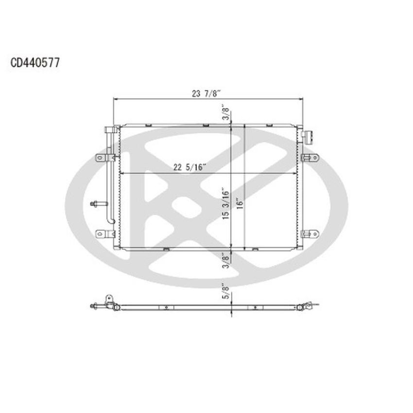 KOYORAD CD440577 Koyorad A/C Condenser CD440577