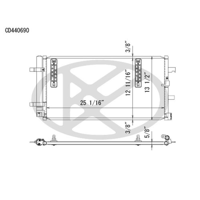 KOYORAD CD440690 Koyorad A/C Condenser CD440690