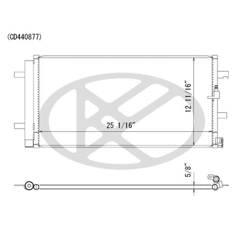 KOYORAD CD440877 Koyorad A/C Condenser CD440877
