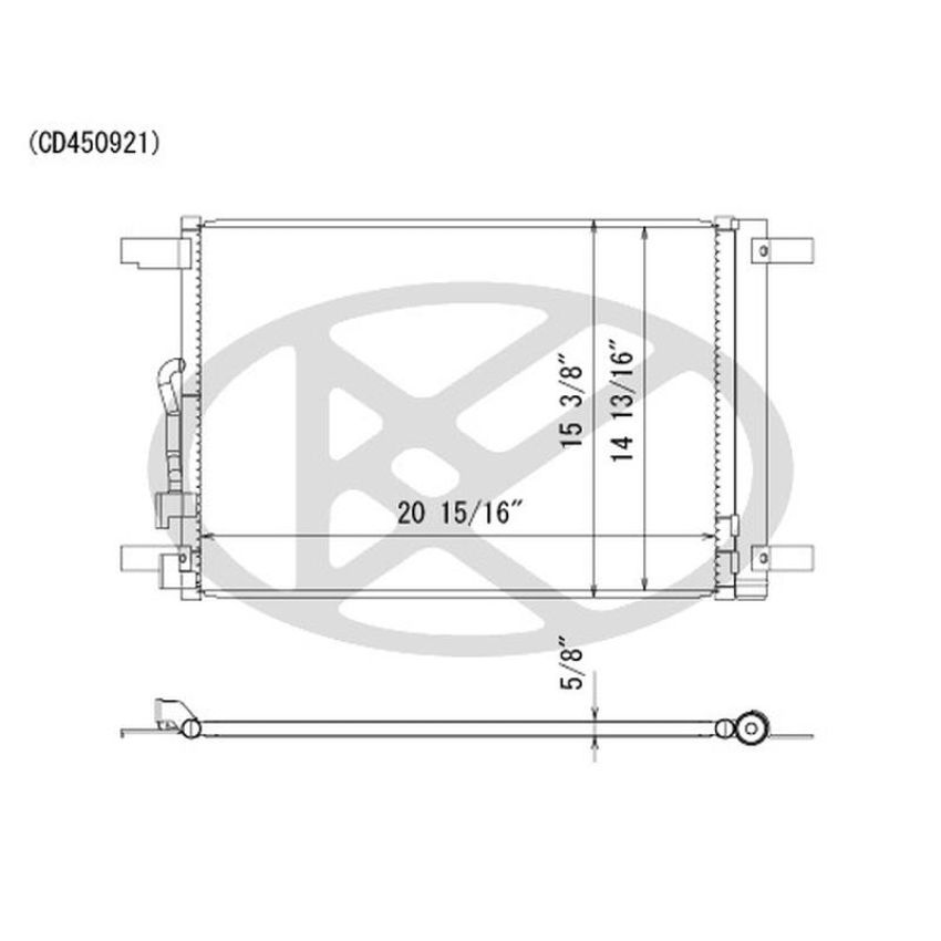 KOYORAD CD450921 Koyorad A/C Condenser CD450921