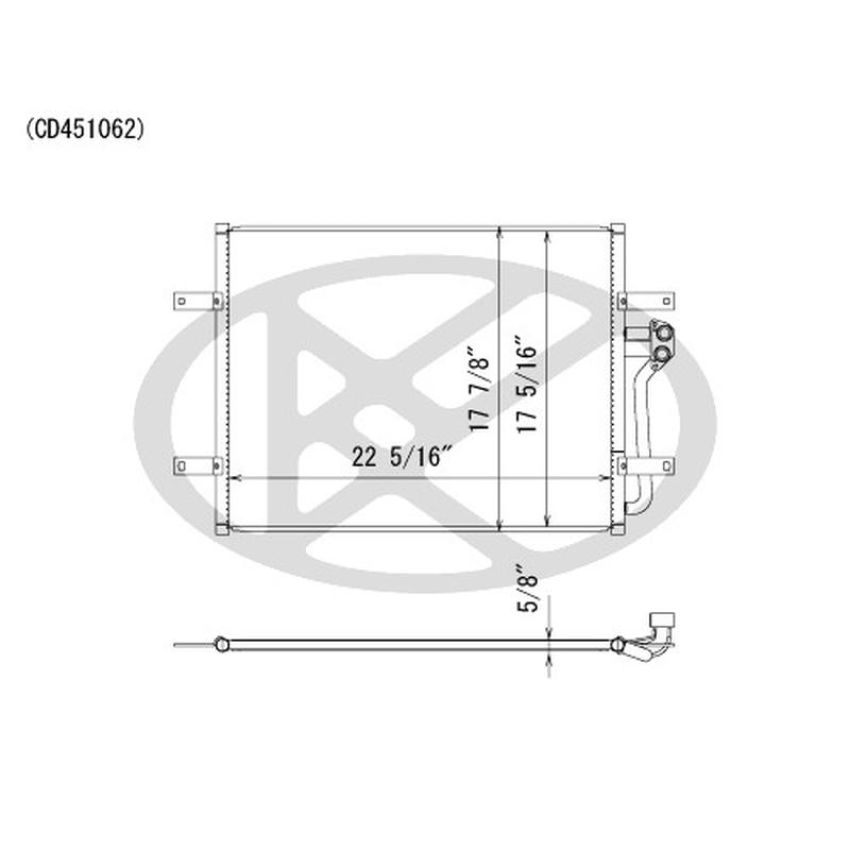 KOYORAD CD451062 Koyorad A/C Condenser CD451062