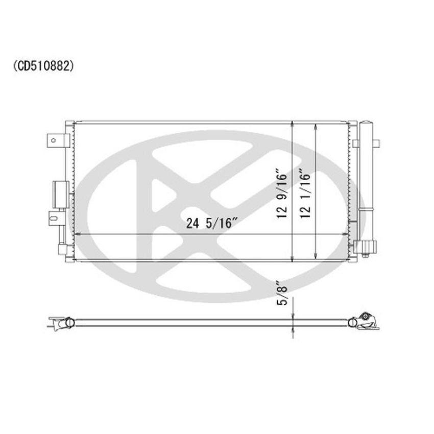 KOYORAD CD510882 Koyorad A/C Condenser CD510882