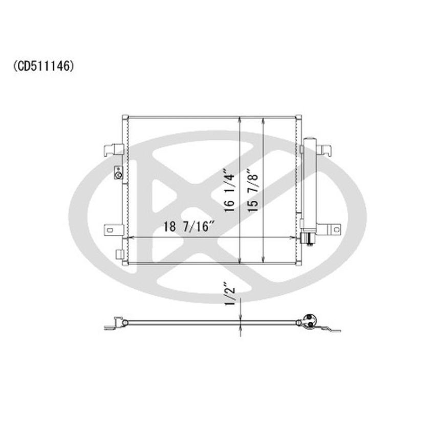 KOYORAD CD511146 Koyorad A/C Condenser CD511146