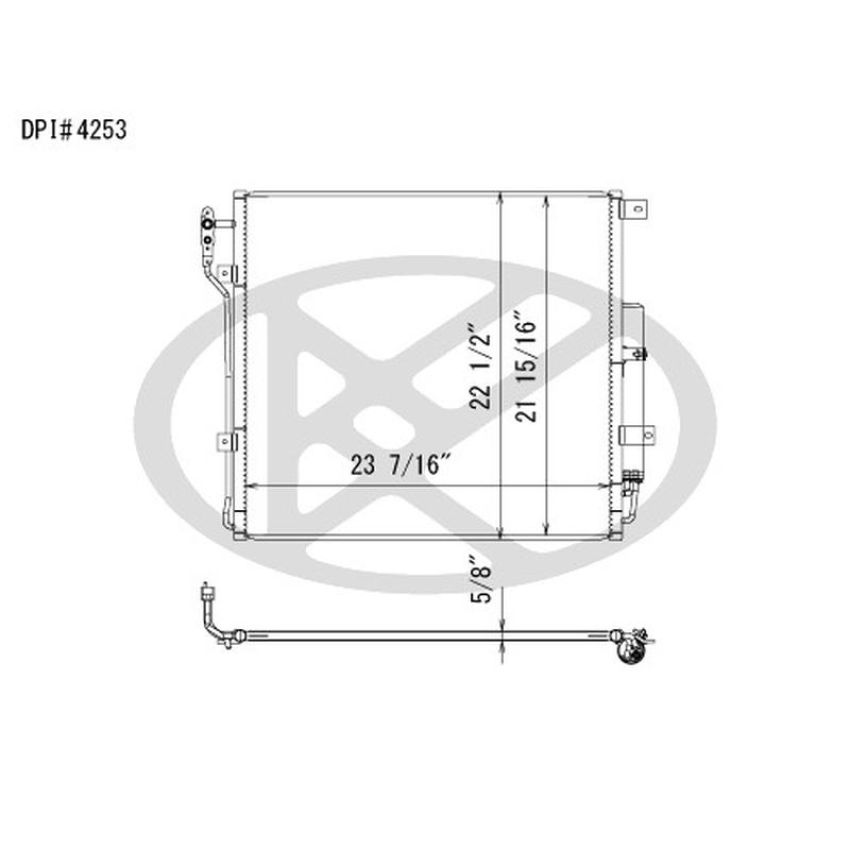 KOYORAD CD611318 Koyorad A/C Condenser CD611318