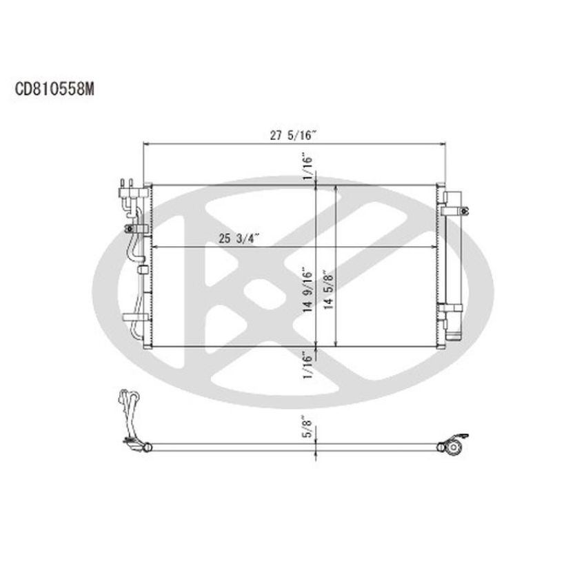 KOYORAD CD810558 Koyorad A/C Condenser CD810558