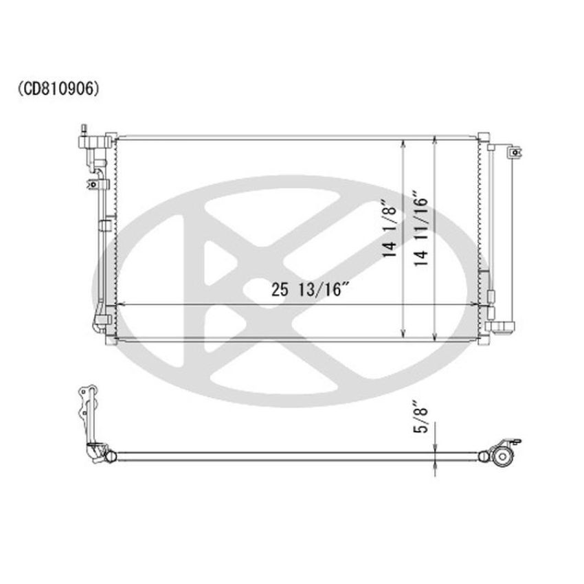 KOYORAD CD810906 Koyorad A/C Condenser CD810906