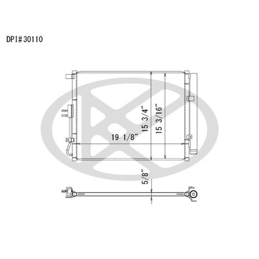 KOYORAD CD821203 Koyorad A/C Condenser CD821203