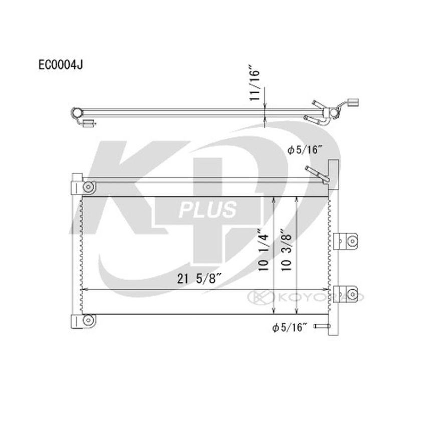 KOYORAD EC0004 Koyorad Automatic Transmission Oil Cooler EC0004