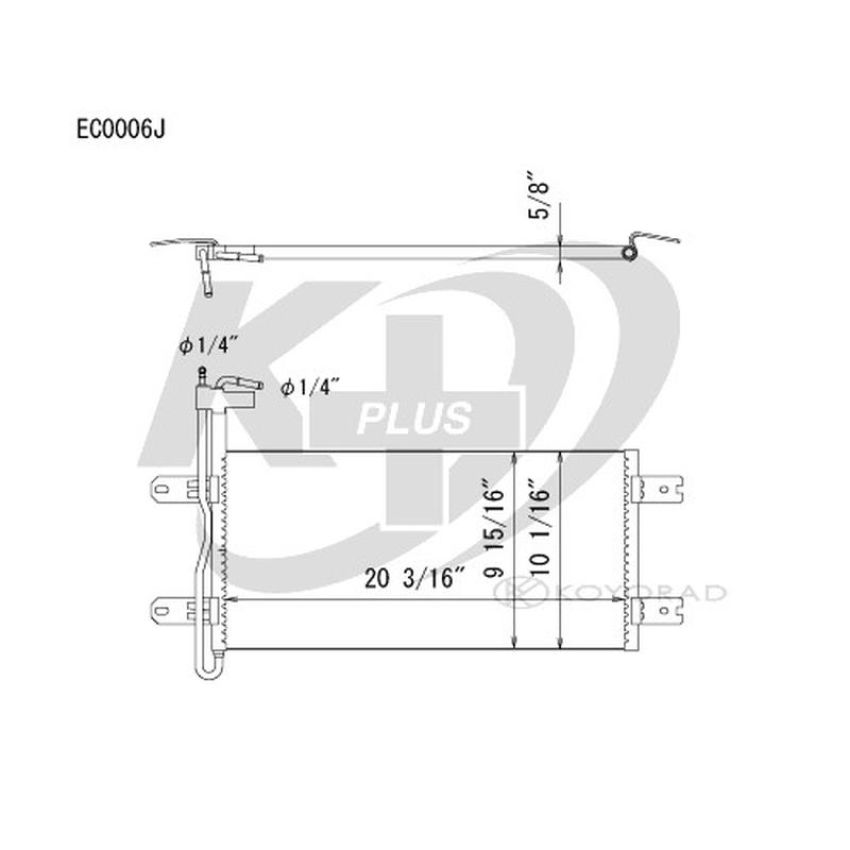 KOYORAD EC0006 Koyorad Automatic Transmission Oil Cooler EC0006