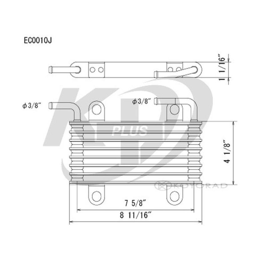 KOYORAD EC0010 Koyorad Automatic Transmission Oil Cooler EC0010