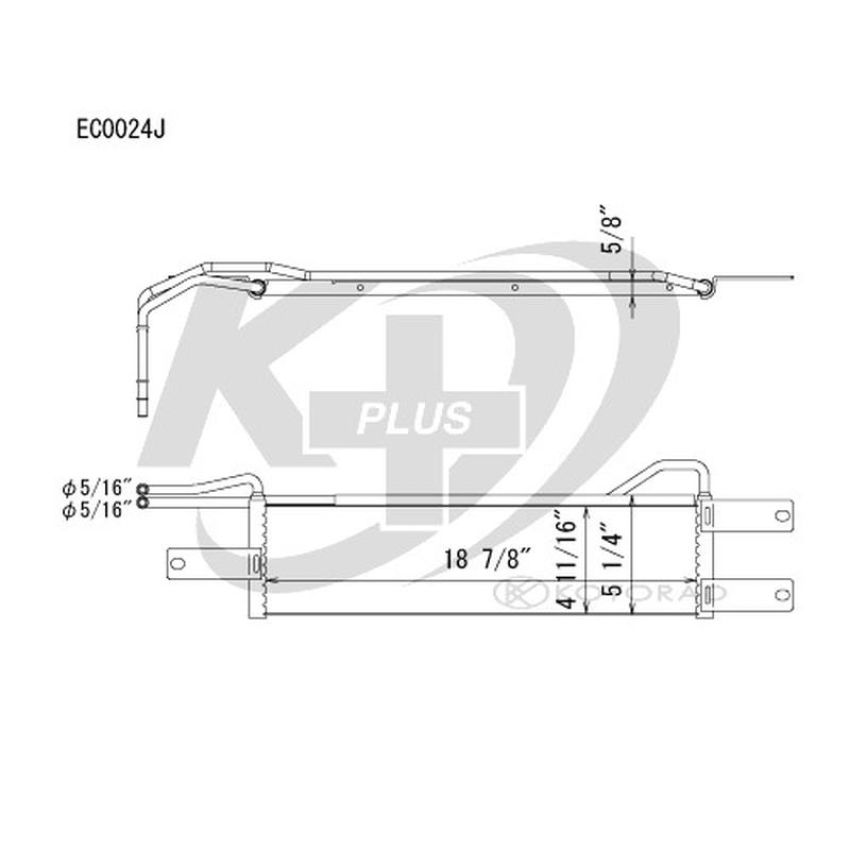 KOYORAD EC0024 Koyorad Automatic Transmission Oil Cooler EC0024