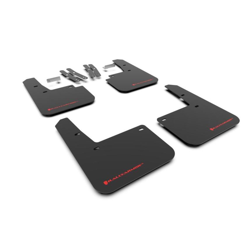 Rally Armor MF63-UR-BLK/RD Black Mud Flap/Red Logo