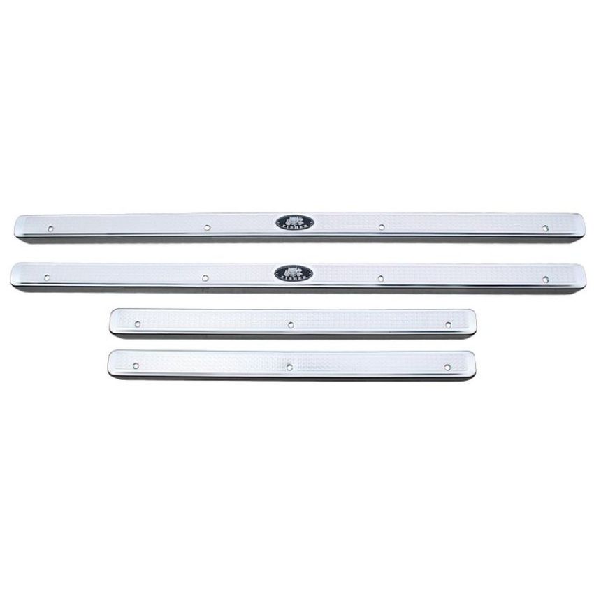 SILL PLATE SET 4 PCS OE TYPE CHEVROLET 4 DOOR SEDAN; WAGON 55-57