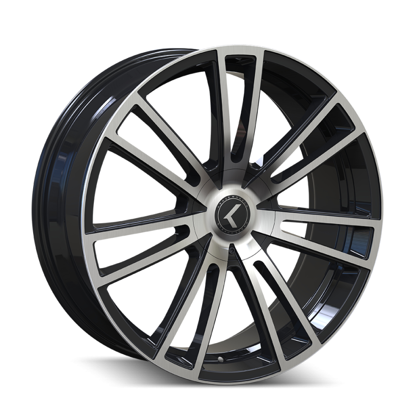 Kraze Wheels KR1838809BM40 SPECTRA (183) GLOSS BLACK MACHINED