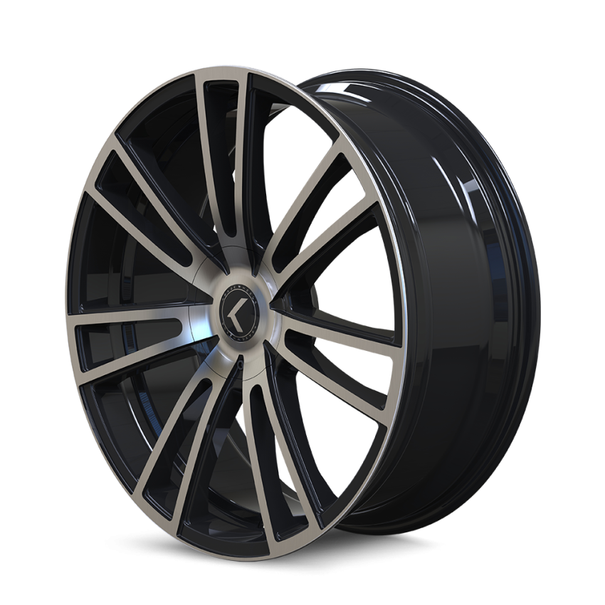 Kraze Wheels KR1838809BM40 SPECTRA (183) GLOSS BLACK MACHINED