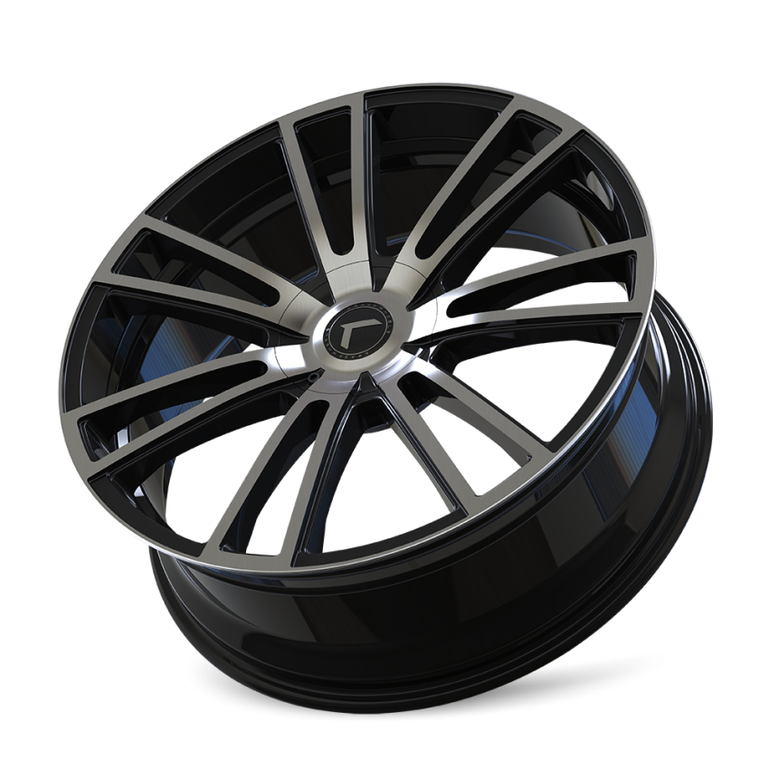 Kraze Wheels KR1838809BM40 SPECTRA (183) GLOSS BLACK MACHINED