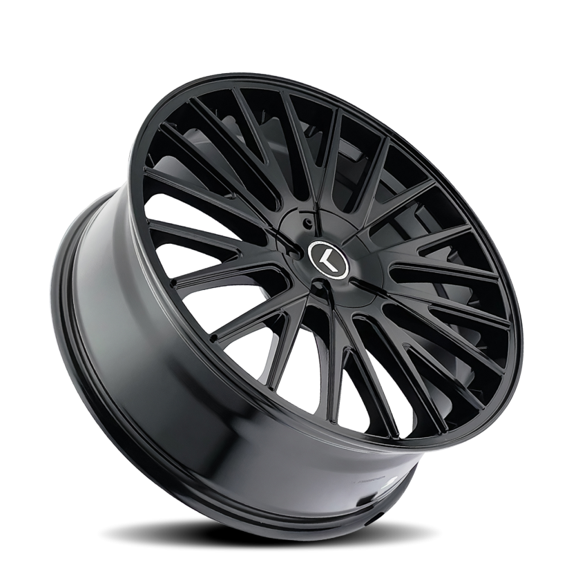 Kraze Wheels KR18522804B38 DOUBLE DOWN (KR185) GLOSS BLACK