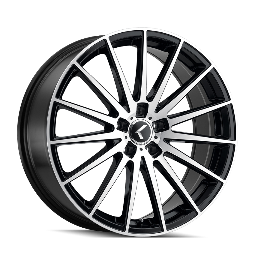 Kraze Wheels KR1918812BM40 191 (191) BLACK/MACHINED FACE