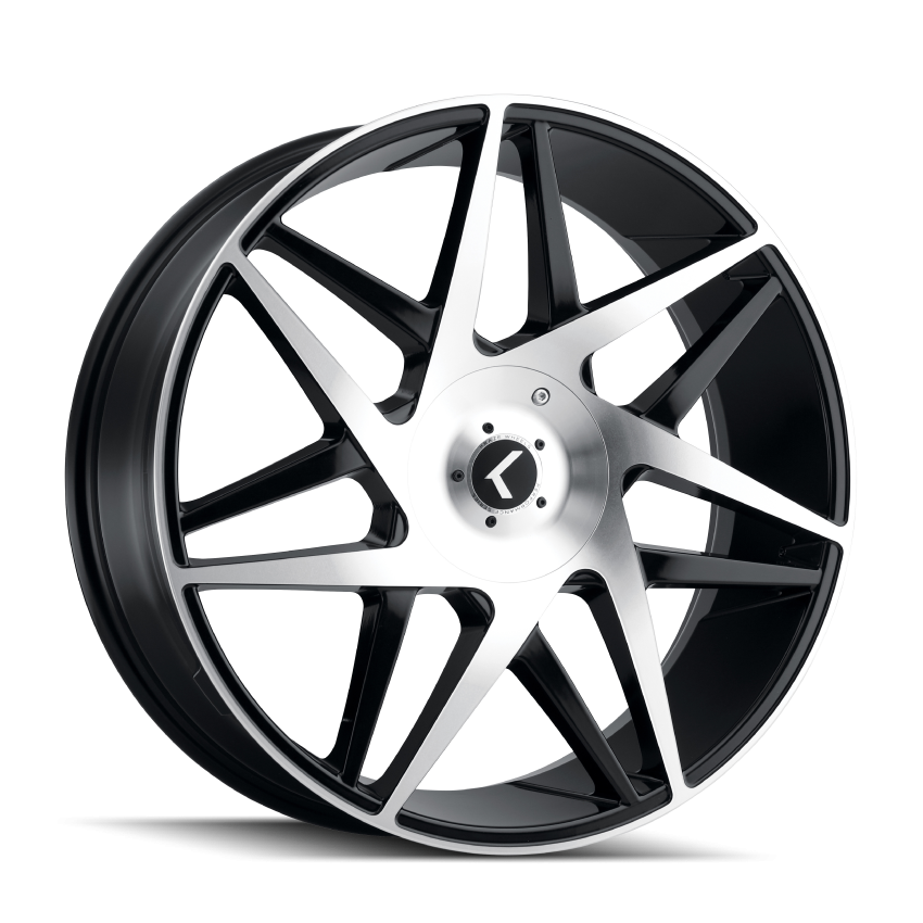 Kraze Wheels KR1922816BM38 192 (192) GLOSS BLACK MACHINED
