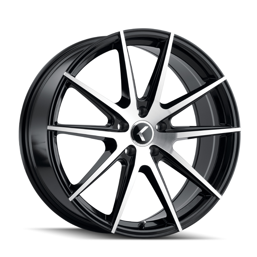 Kraze Wheels KR1938845BM40 TURISMO (KR193) GLOSS BLACK MACHINED