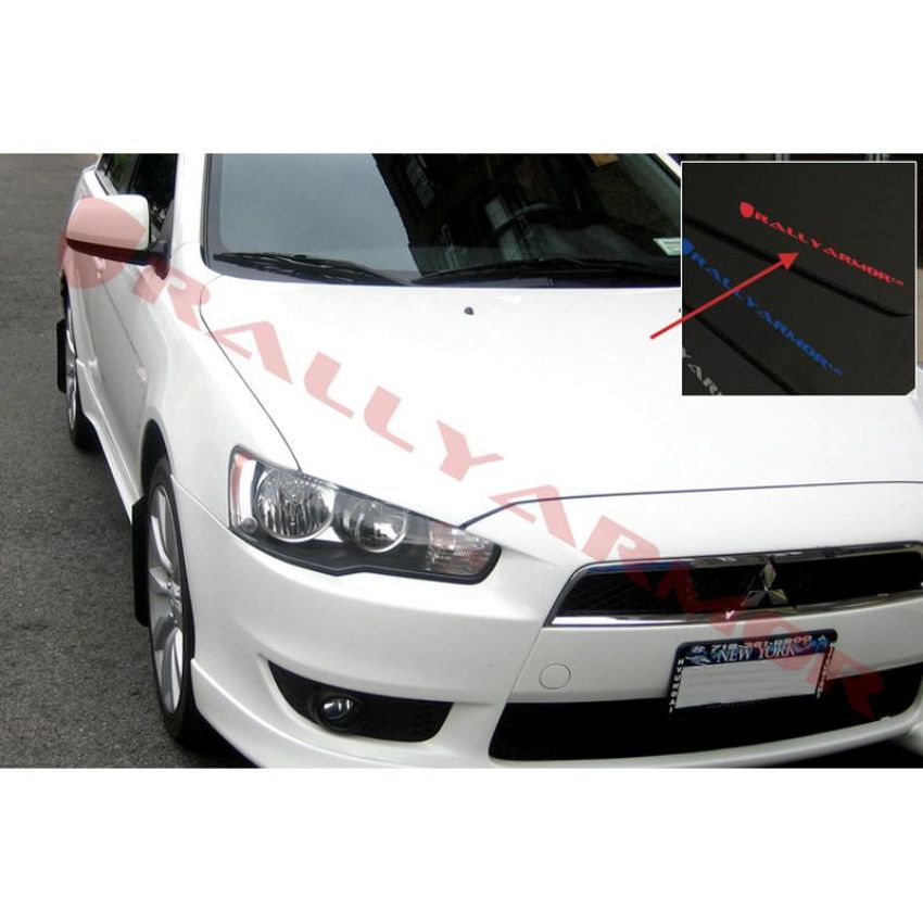 Rally Armor MF8-UR-BLK/RD Black Mud Flap/Red Logo