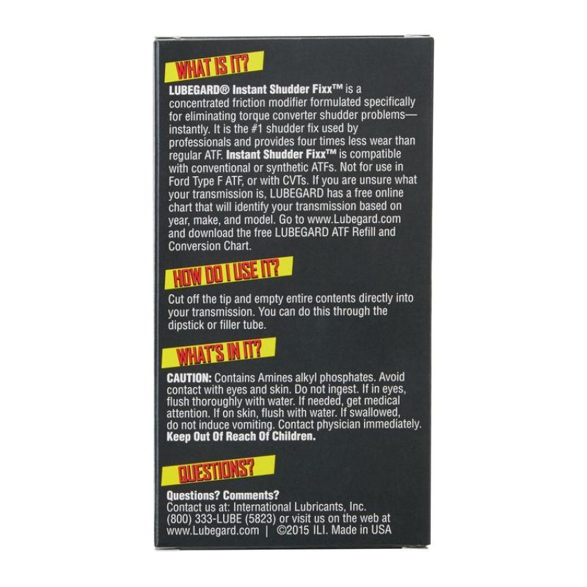 LUBEGARD 19689 Lubegard Instant Shudder Fixx for Automatic Transmissions- 2oz