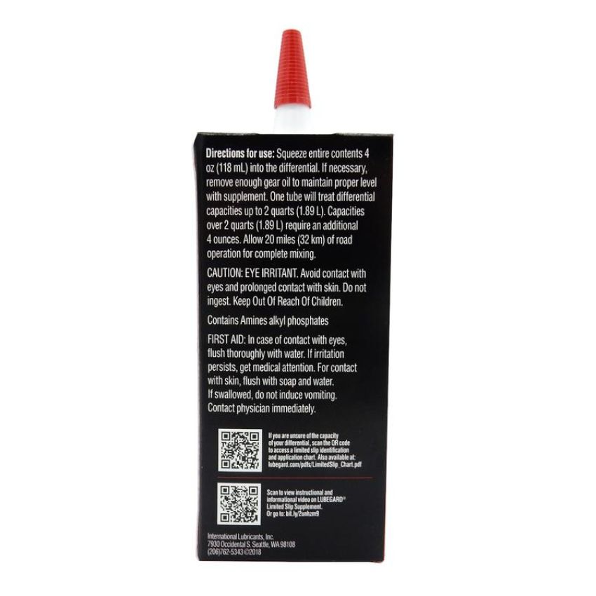 LUBEGARD 42851 Lubegard Limited Slip Supplement (Friction Modifier) - 4oz. Bottle