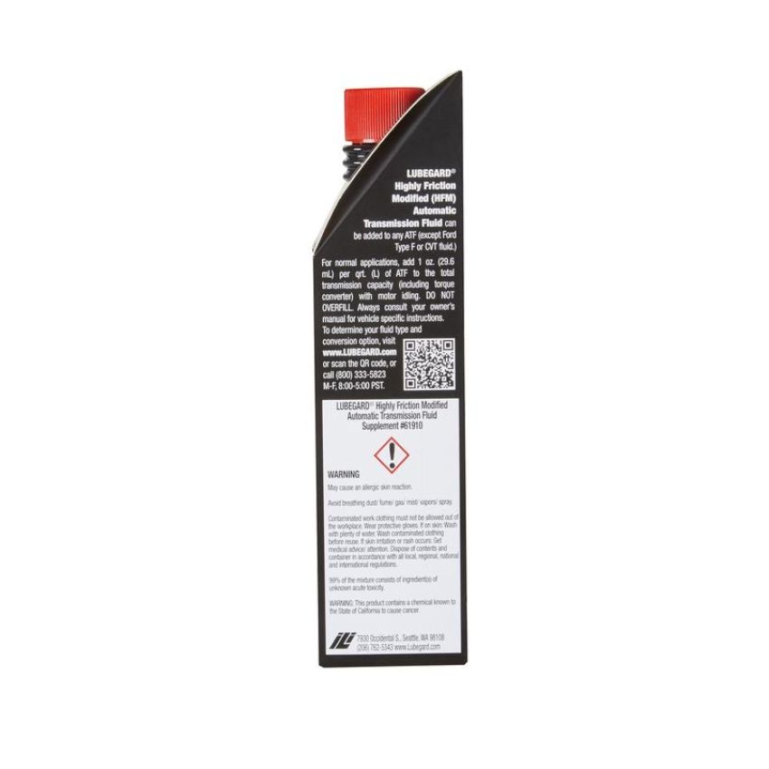 LUBEGARD 61910 Lubegard Highly Friction Modified ATF Supplement - 10 oz.