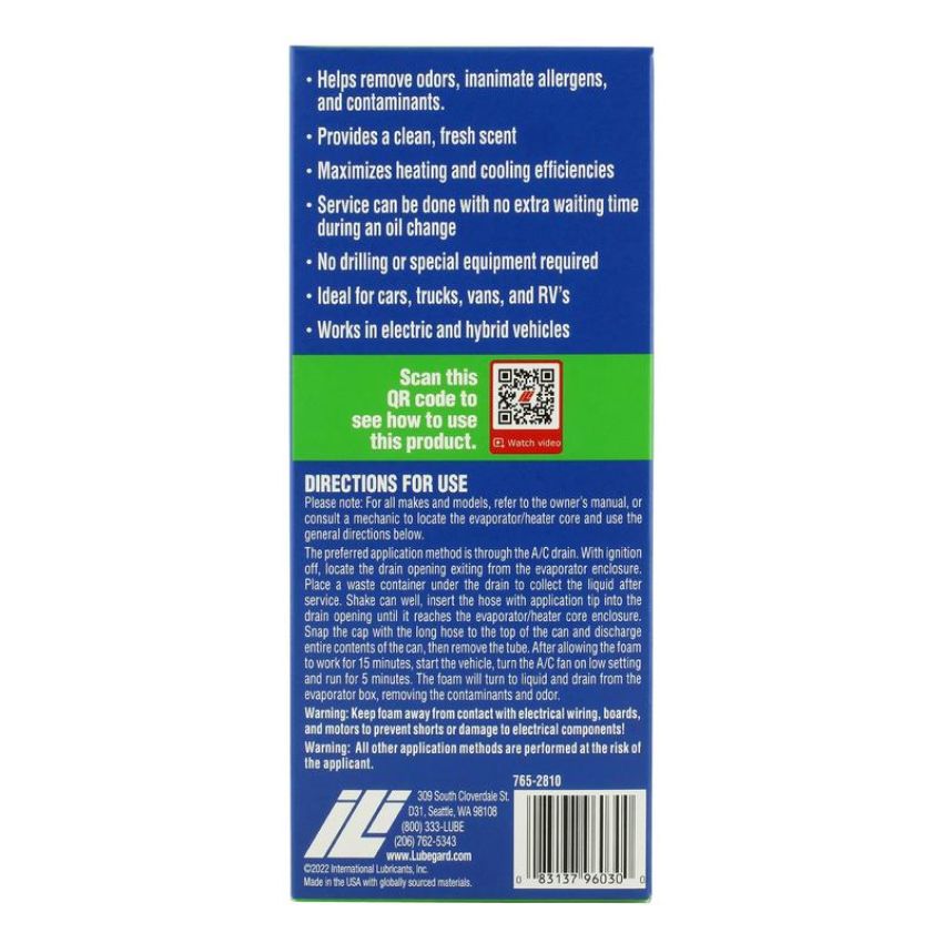 LUBEGARD 96030 Lubegard KOOL-IT Evaporator & Heater Foam Cleaner - 6 oz.
