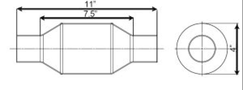 Different Trend Regular Catalytic Converters OBD II Epa Complant 235200