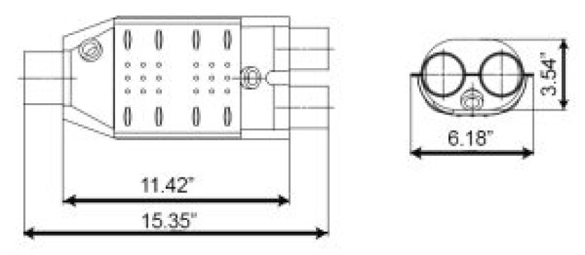 Different Trend Regular Catalytic Converters OBD II Epa Complant 960612