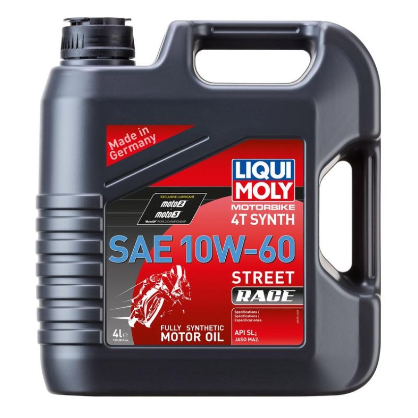 LIQUI MOLY 20072 Motorbike 4T Synth SAE 10W-60 Street Race