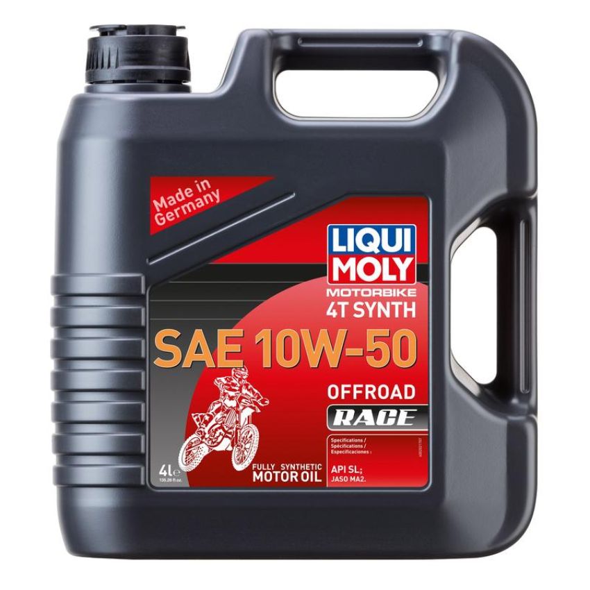 LIQUI MOLY 20080 Motorbike 4T Synth SAE 10W-50 Offroad Race
