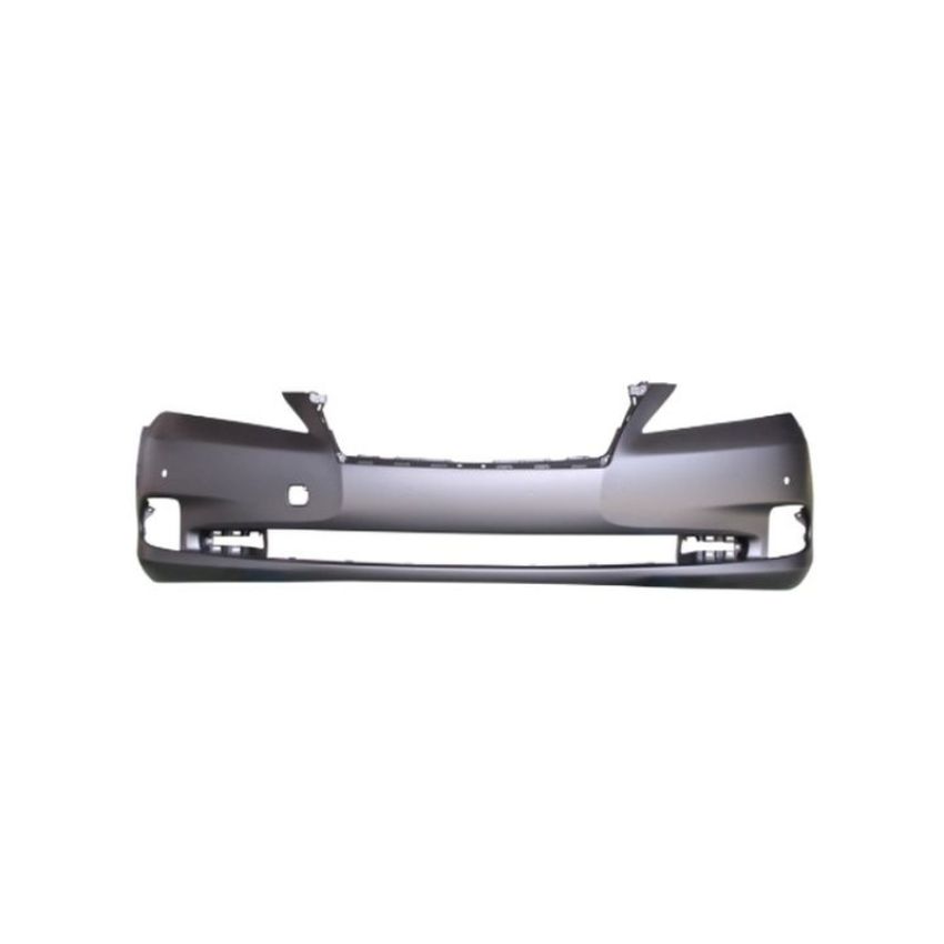 CAPA FRT BUMPER COVER W/PARKING SENSOR; PRIME LEXUS ES350 10-12
