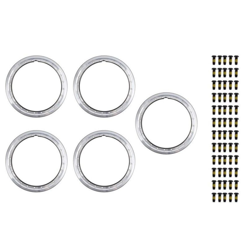 Ford Racing M-1021K-BLG 2021-2025 Bronco Beadlock Trim Ring Kit-Gray