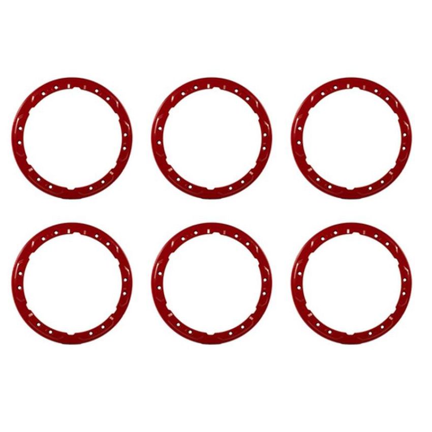 Ford Racing M-1021K-BLR 2021-2025 Bronco Beadlock Trim Ring Kit-Red