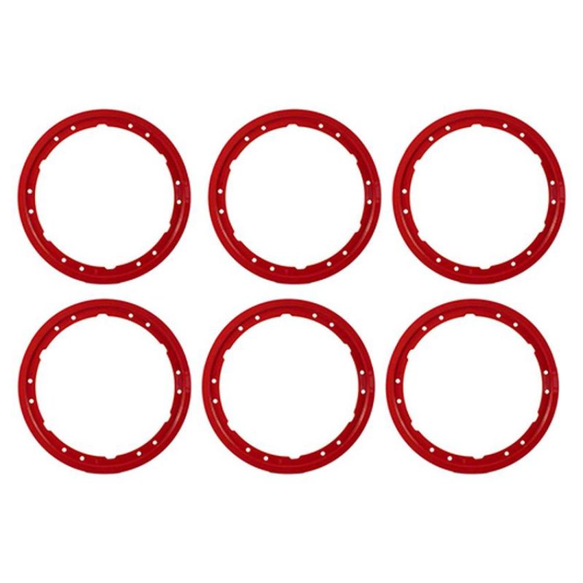 Ford Racing M-1021K-BLR 2021-2025 Bronco Beadlock Trim Ring Kit-Red
