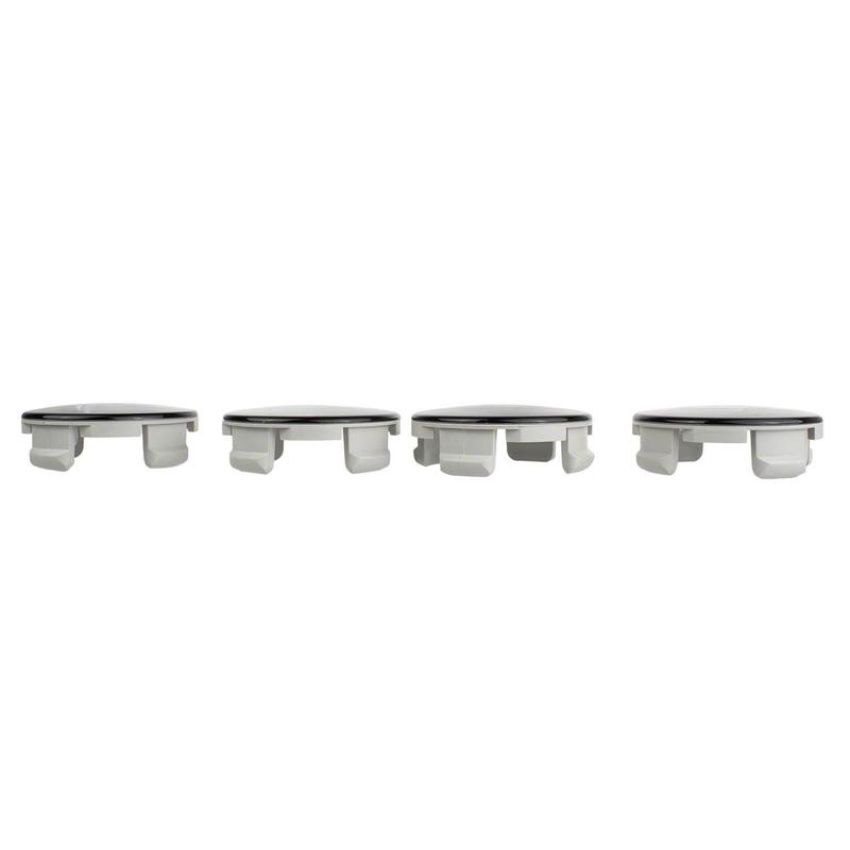 Ford Racing M-1096K-BCC Ford Car Black And Chrome Wheel Center Cap Kit