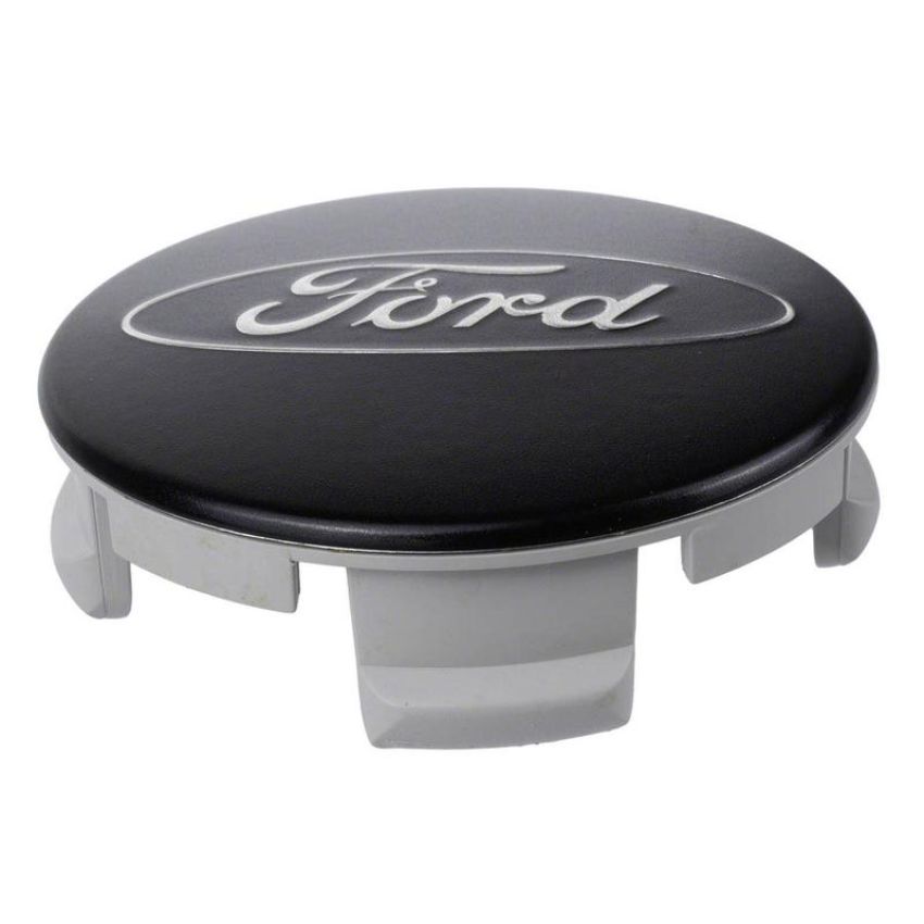Ford Racing M-1096K-BCS Ford Car Black And Chrome Wheel Center Cap Kit-Satin