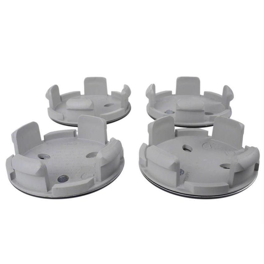 Ford Racing M-1096K-BCS Ford Car Black And Chrome Wheel Center Cap Kit-Satin
