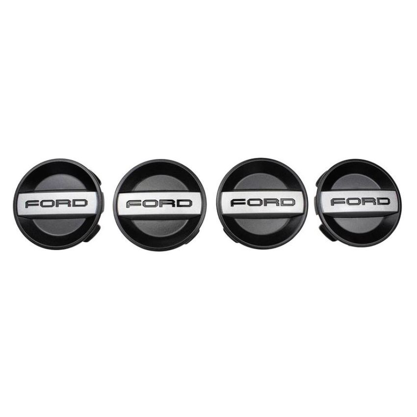 Ford Racing M-1096K-RA 2017-2020 F-150 Raptor/2019-2025 Ranger Wheel Center Cap Set